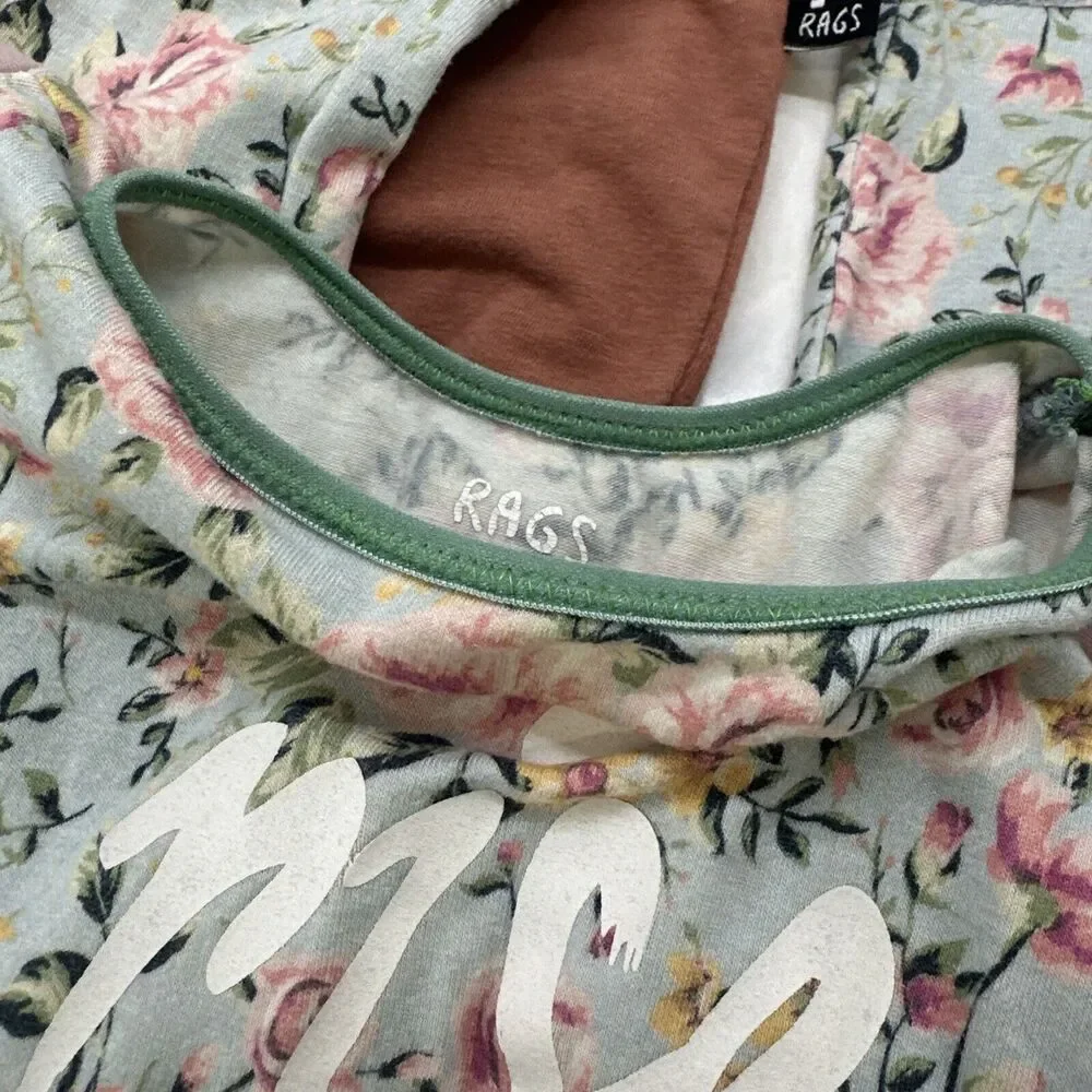 Rags Lot Of 4 Outfits Toddler Size 12 To 24 Months One Piece Floral Stretchy